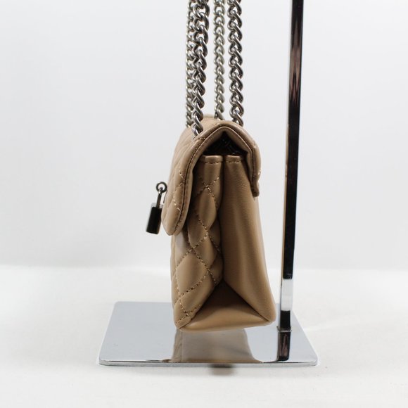 Kurt Geiger Mini Brixton Lock Crossbody Bag - Tan - Picture 2 of 8